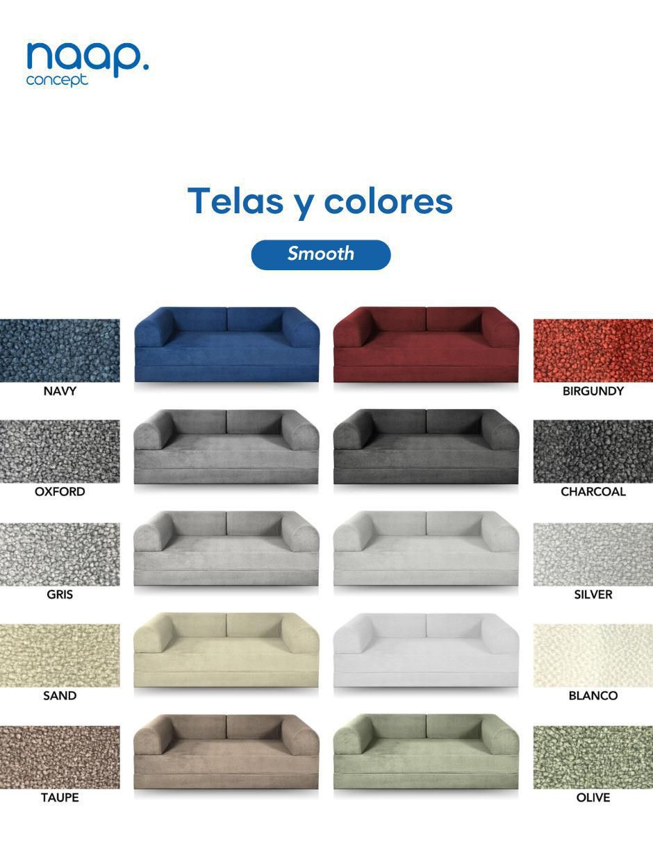 Sofá cama armable Teddy de espuma comprimida 8
