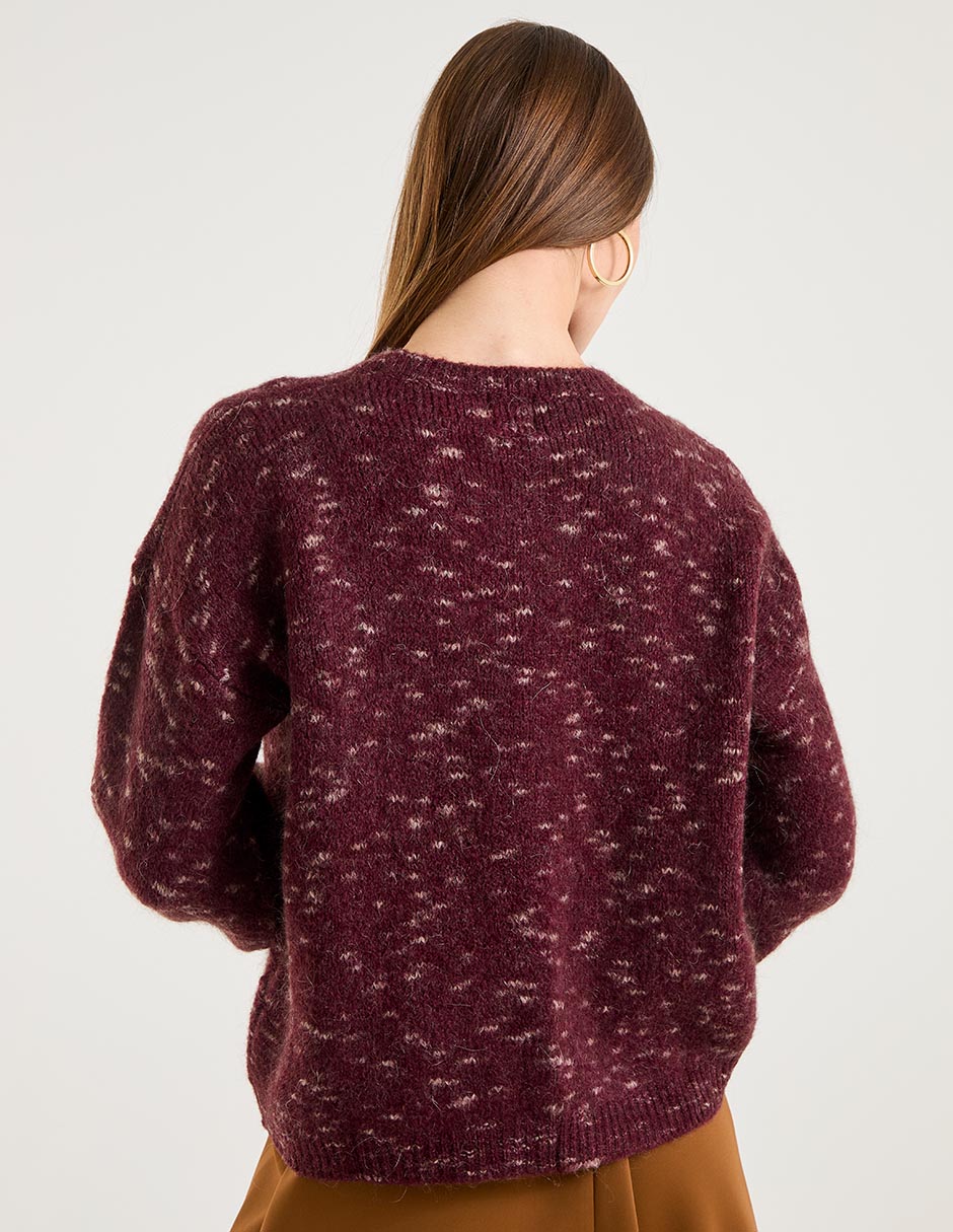 Suéter cuello redondo para mujer 2