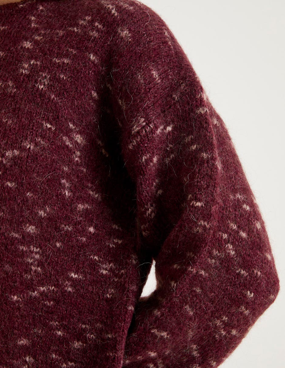 Suéter cuello redondo para mujer 4