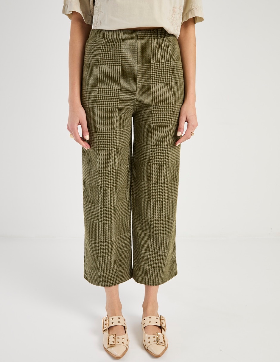Pantalón coulotte amplio para mujer