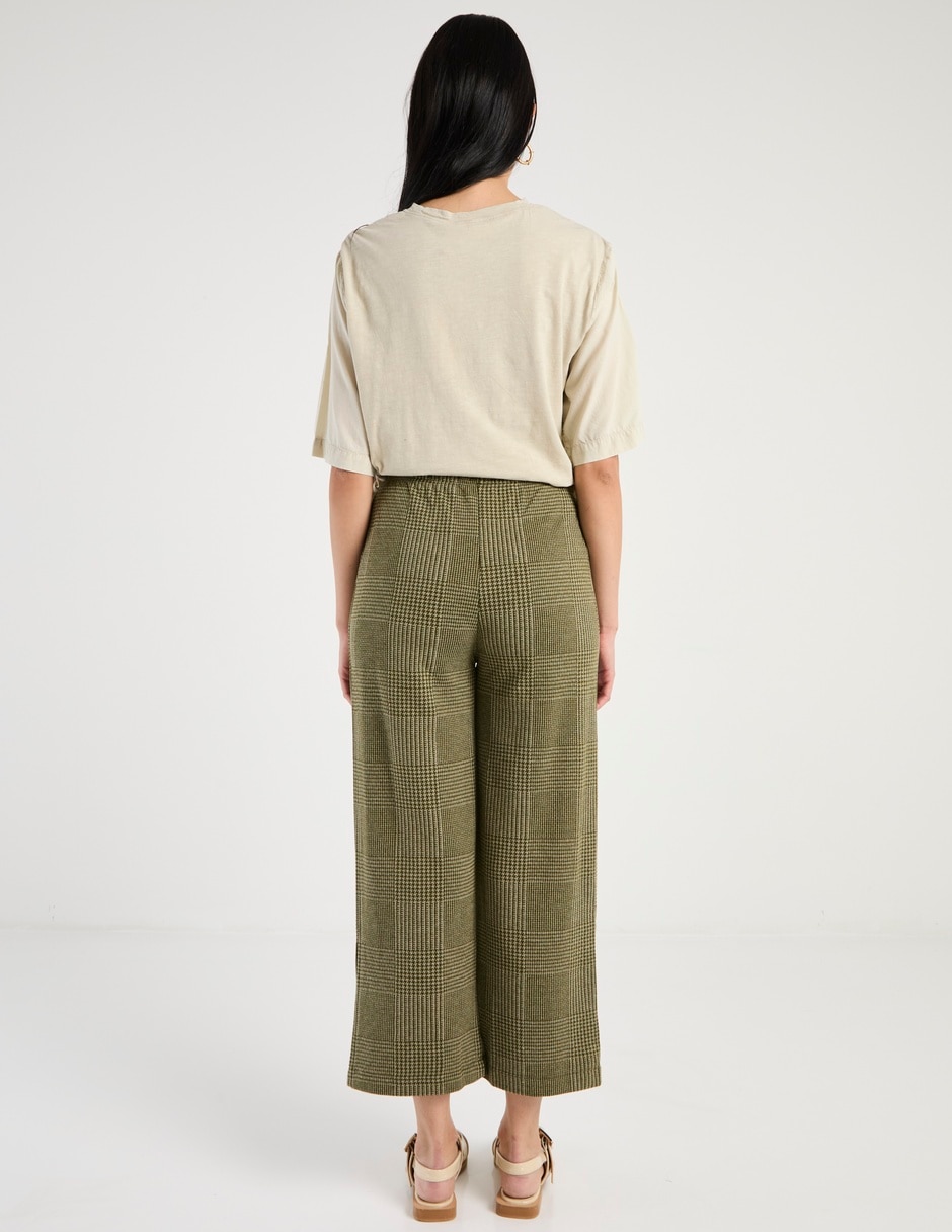 Pantalón coulotte amplio para mujer