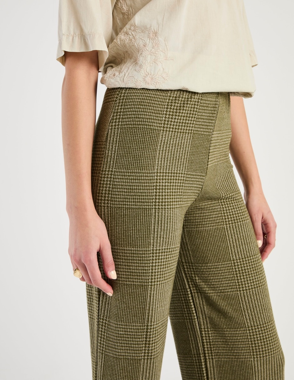 Pantalón coulotte amplio para mujer