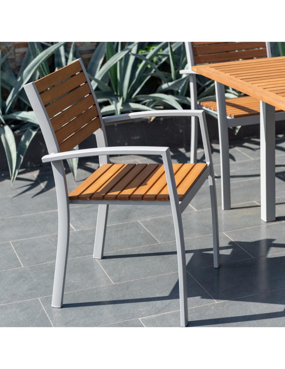 Juego de sillas 4 piezas Barcelona de aluminio