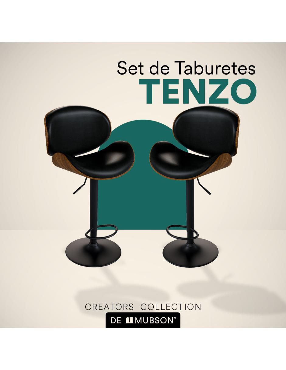 Juego de bancos altos