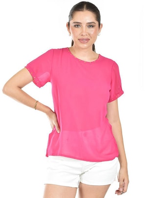 Blusa manga corta para mujer 1