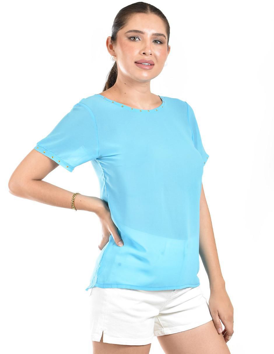 Blusa manga corta para mujer 6