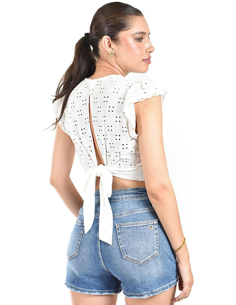 Blusa Roman Fashion manga corta para mujer