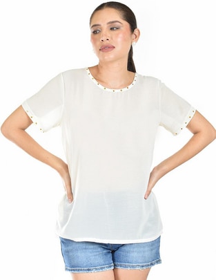 Blusa manga corta para mujer 1
