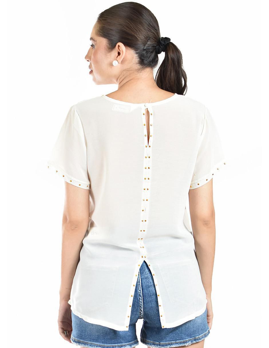 Blusa manga corta para mujer 7