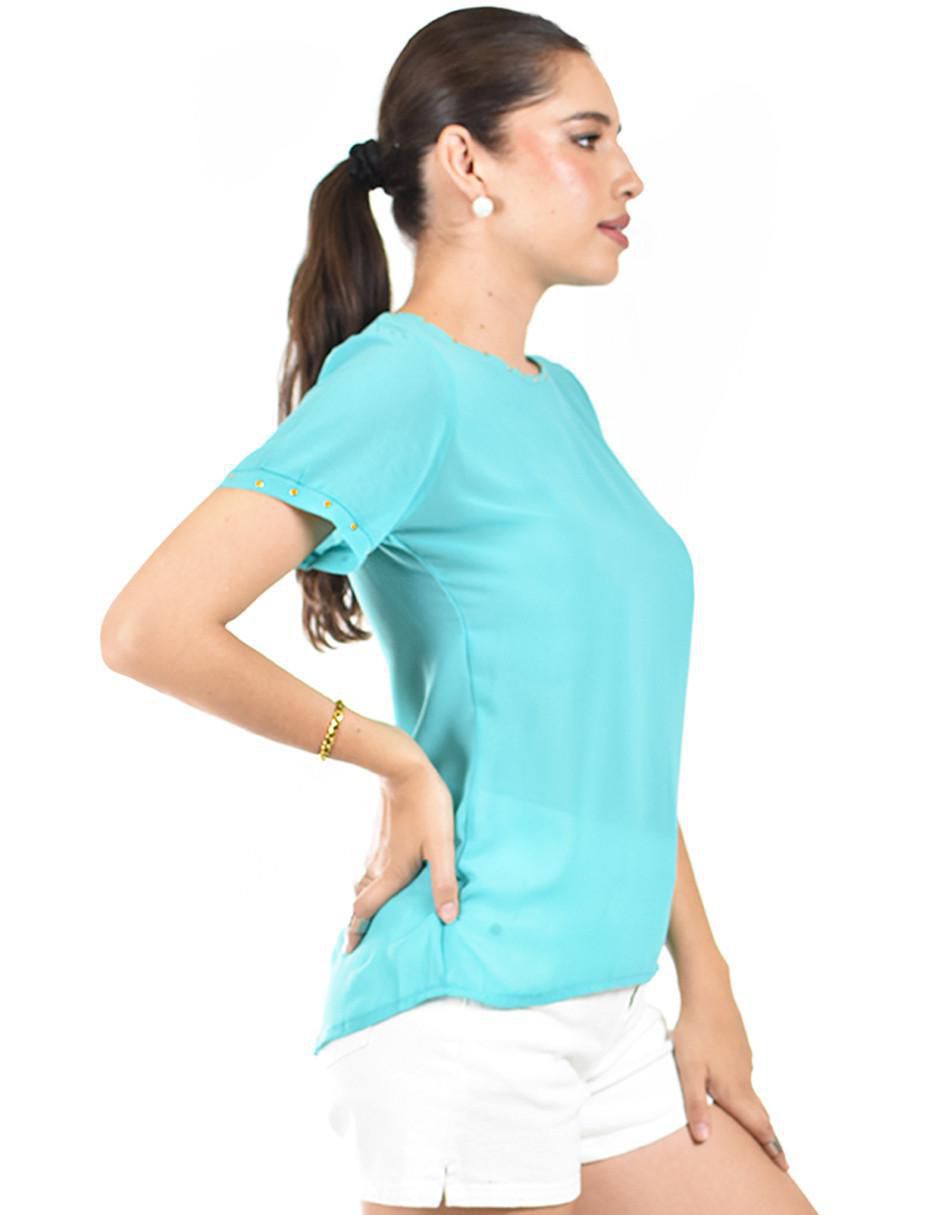 Blusa manga corta para mujer 6