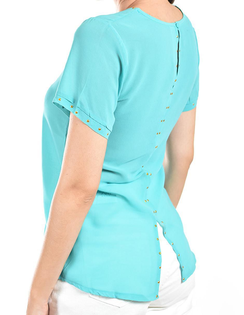 Blusa manga corta para mujer 8
