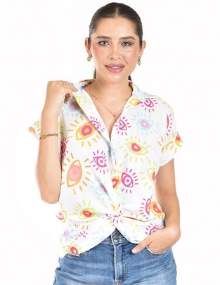 Blusa manga corta para mujer 1