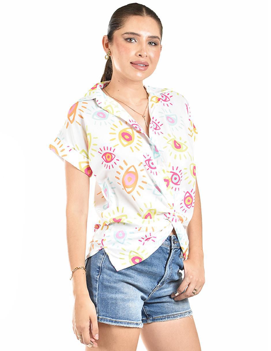 Blusa manga corta para mujer 5