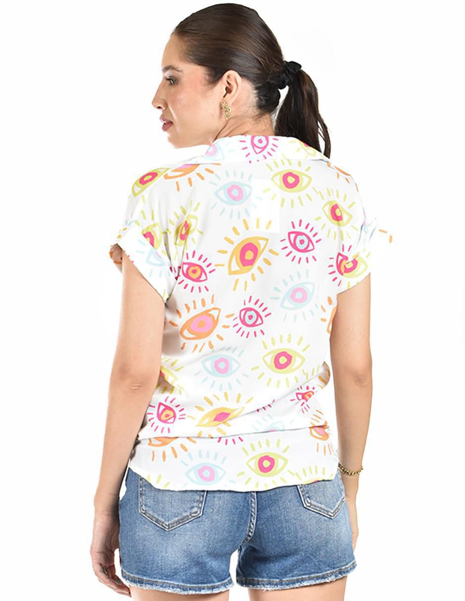 Blusa manga corta para mujer 6