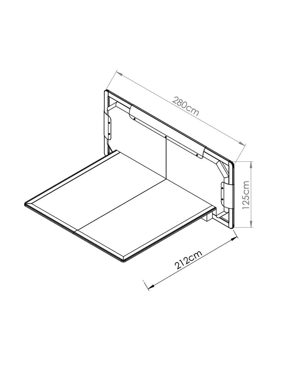 Cama yaab Trra de madera nogal 4