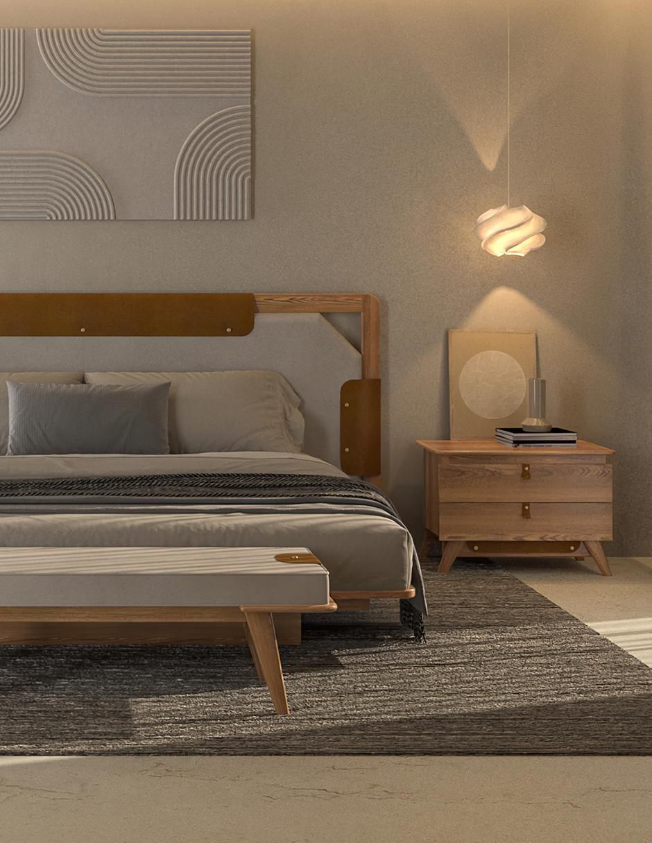 Cama yaab Trra de madera nogal 3