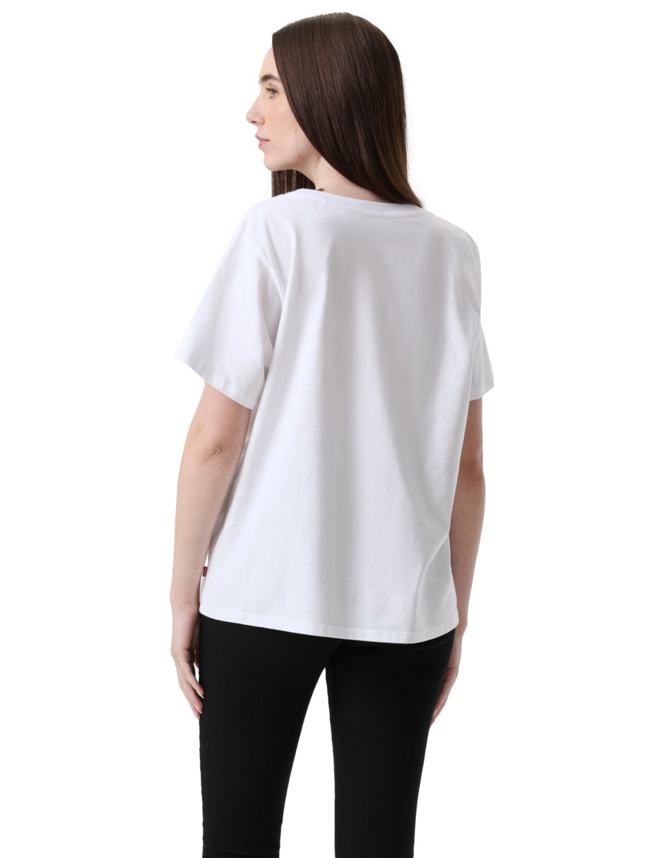 Playera manga corta cuello redondo mujer 4