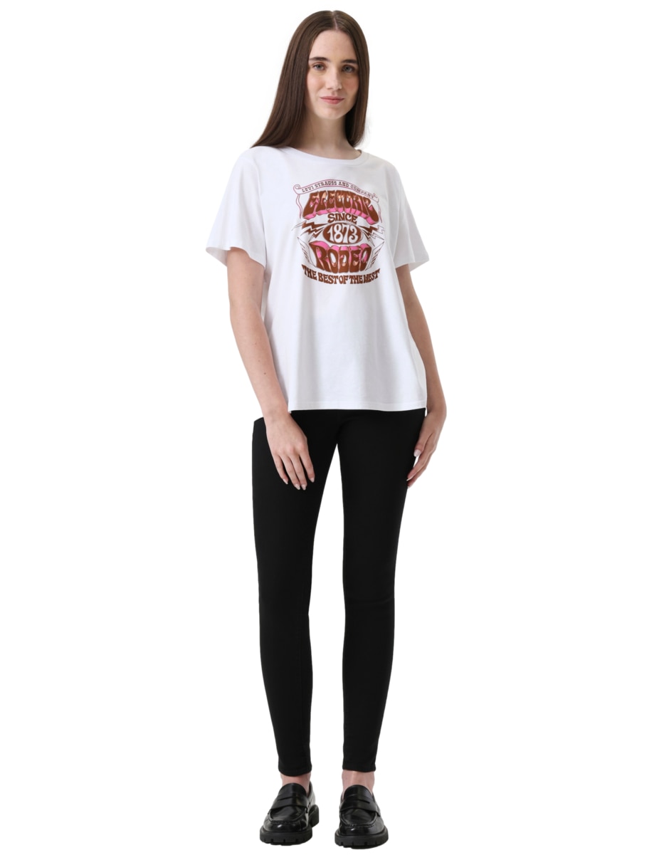 Playera manga corta cuello redondo mujer 3