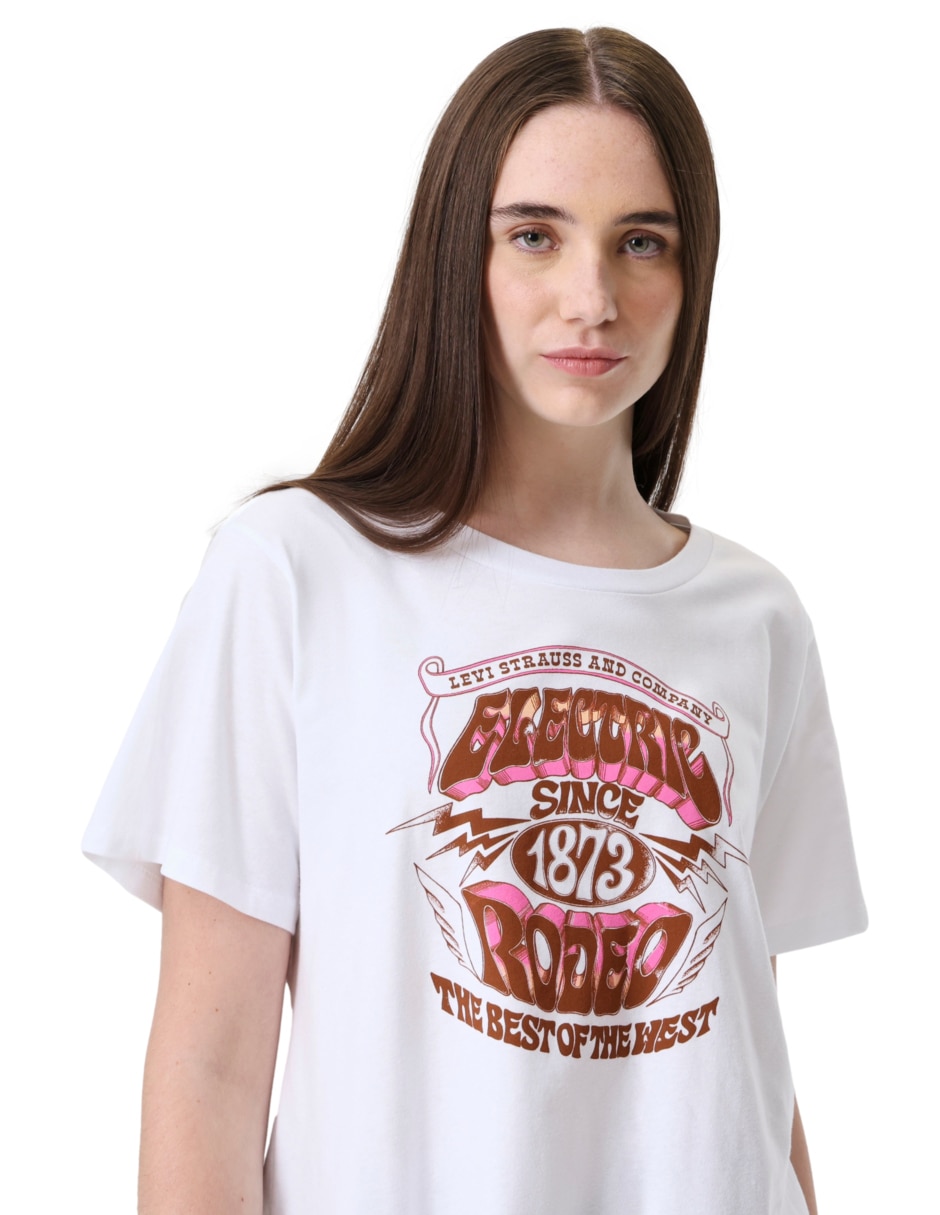 Playera manga corta cuello redondo mujer 2