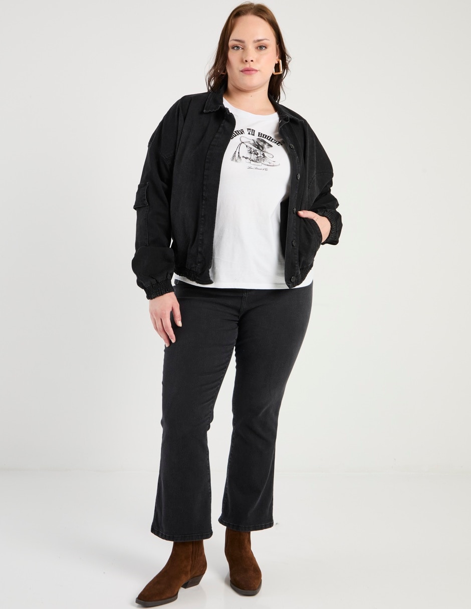 Playera manga corta cuello redondo mujer 3