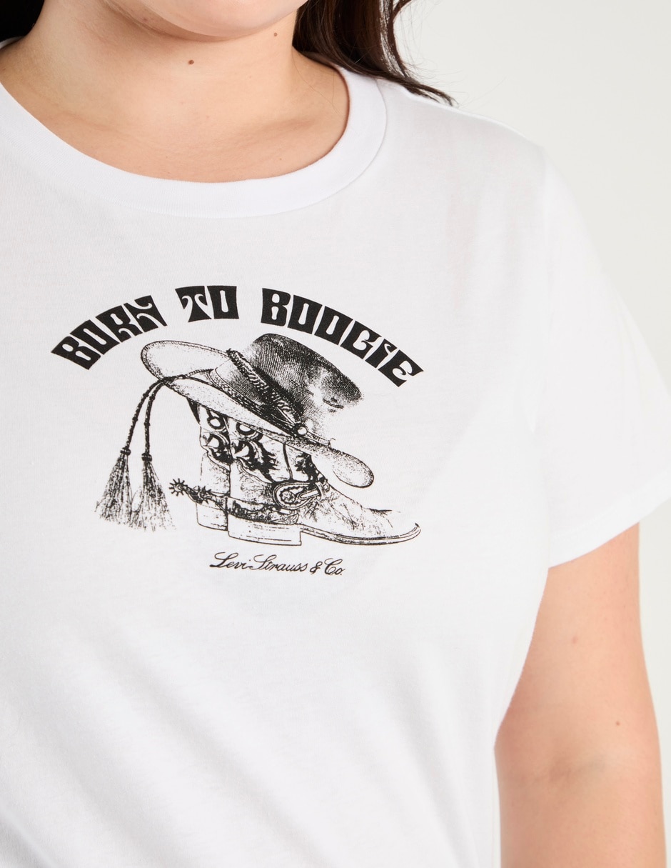 Playera manga corta cuello redondo mujer 2