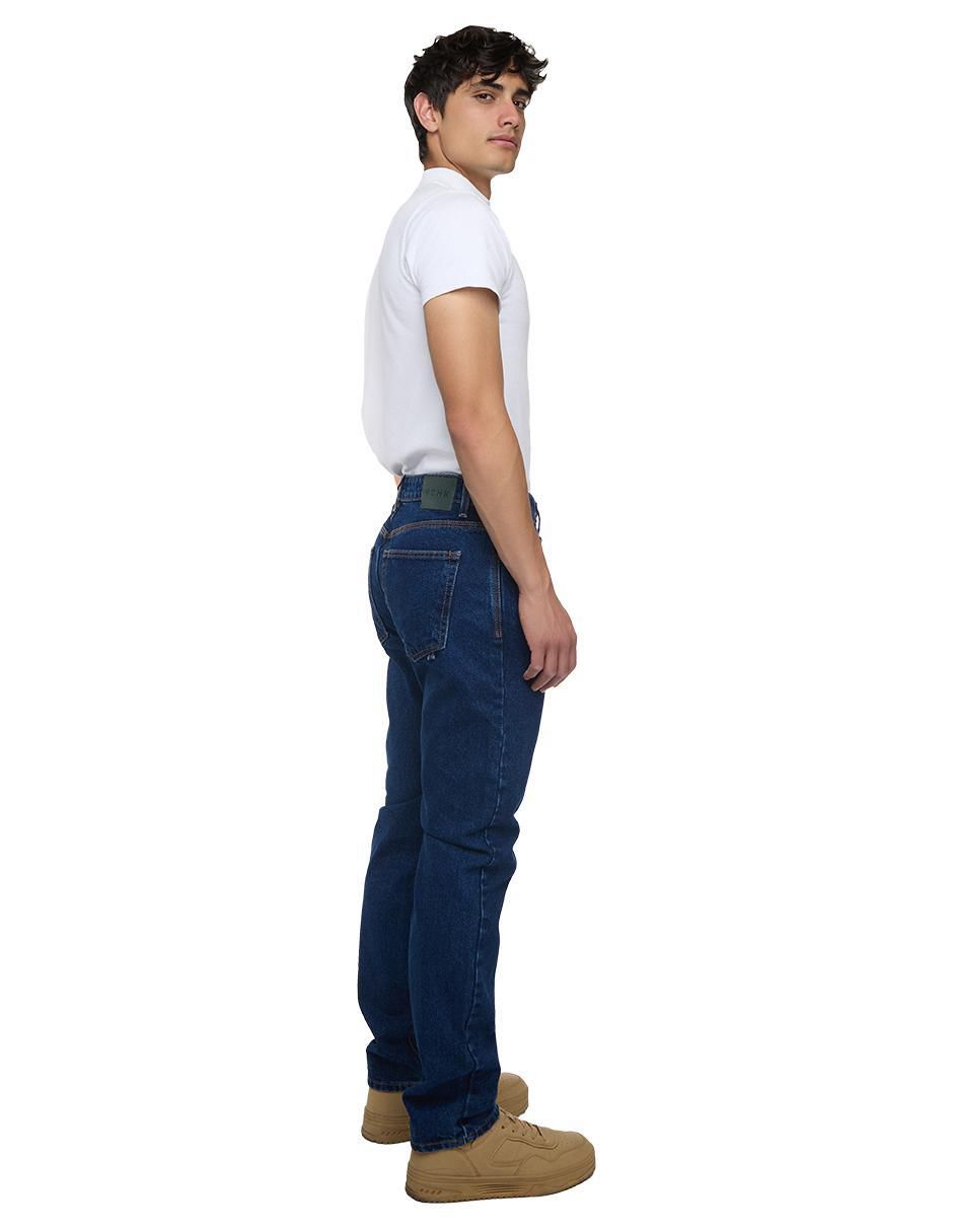 Jeans straight 8093 lavado obscuro para hombre