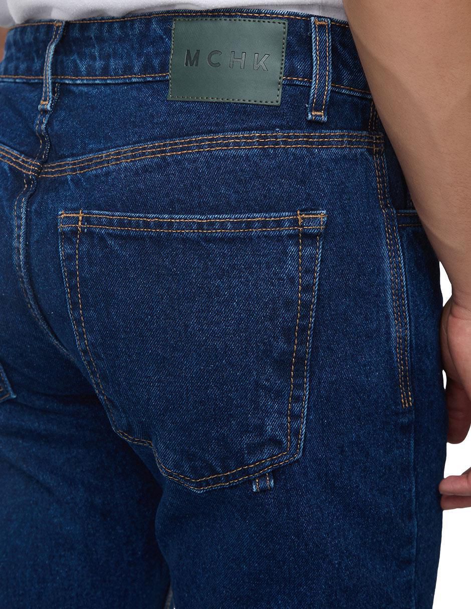 Jeans straight 8093 lavado obscuro para hombre