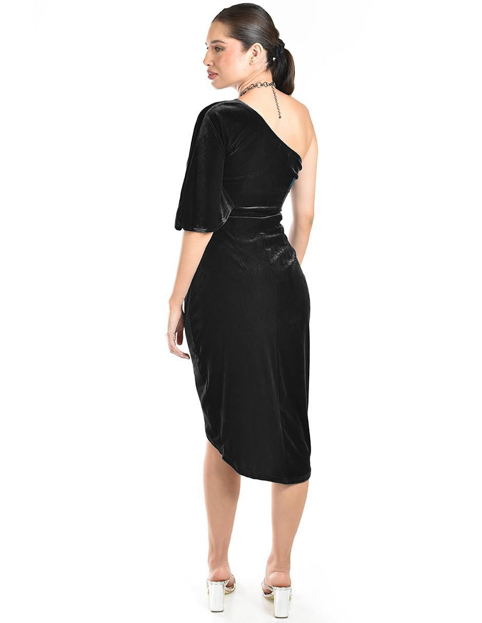 Vestido a la rodilla de fiesta escote Medio