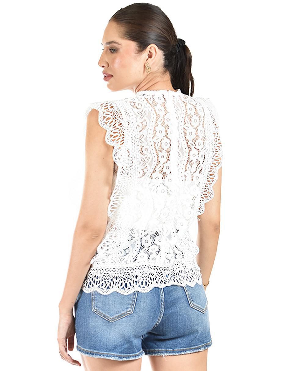 Blusa manga corta para mujer 7