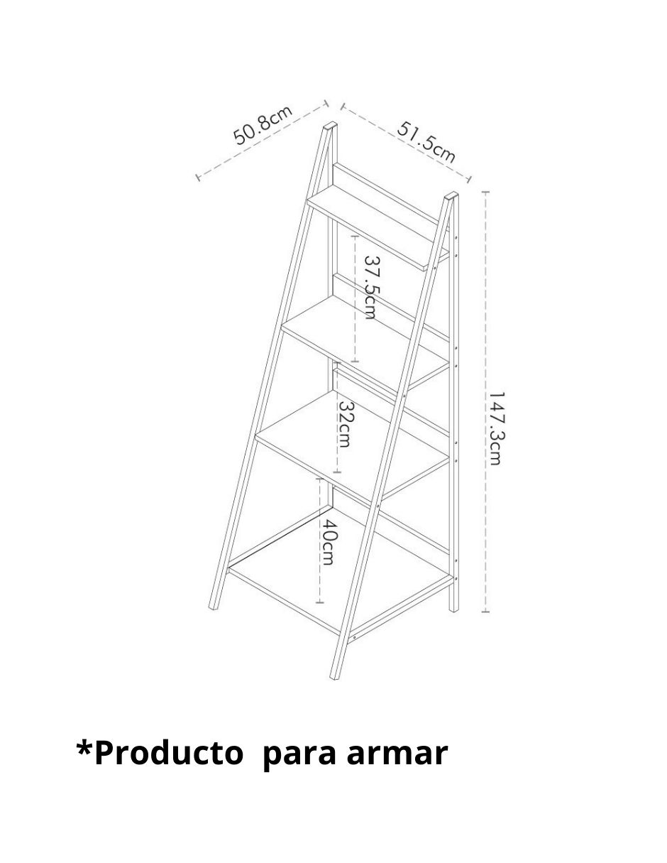 Librero armable Sisal de MDF 5