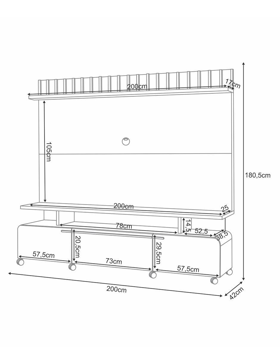 Mueble de TV armable Artís de MDF 5