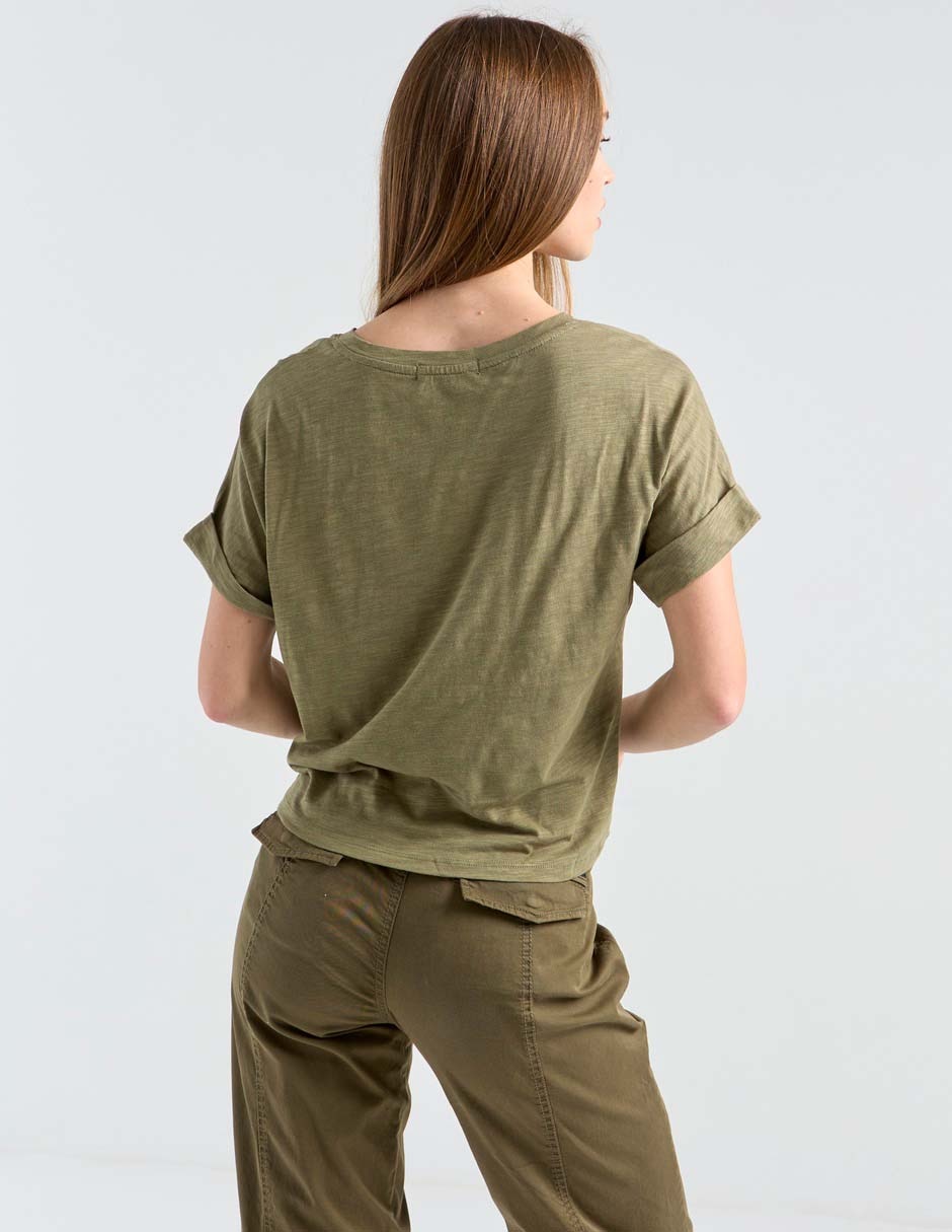 Playera manga corta Sanctuary cuello redondo para mujer