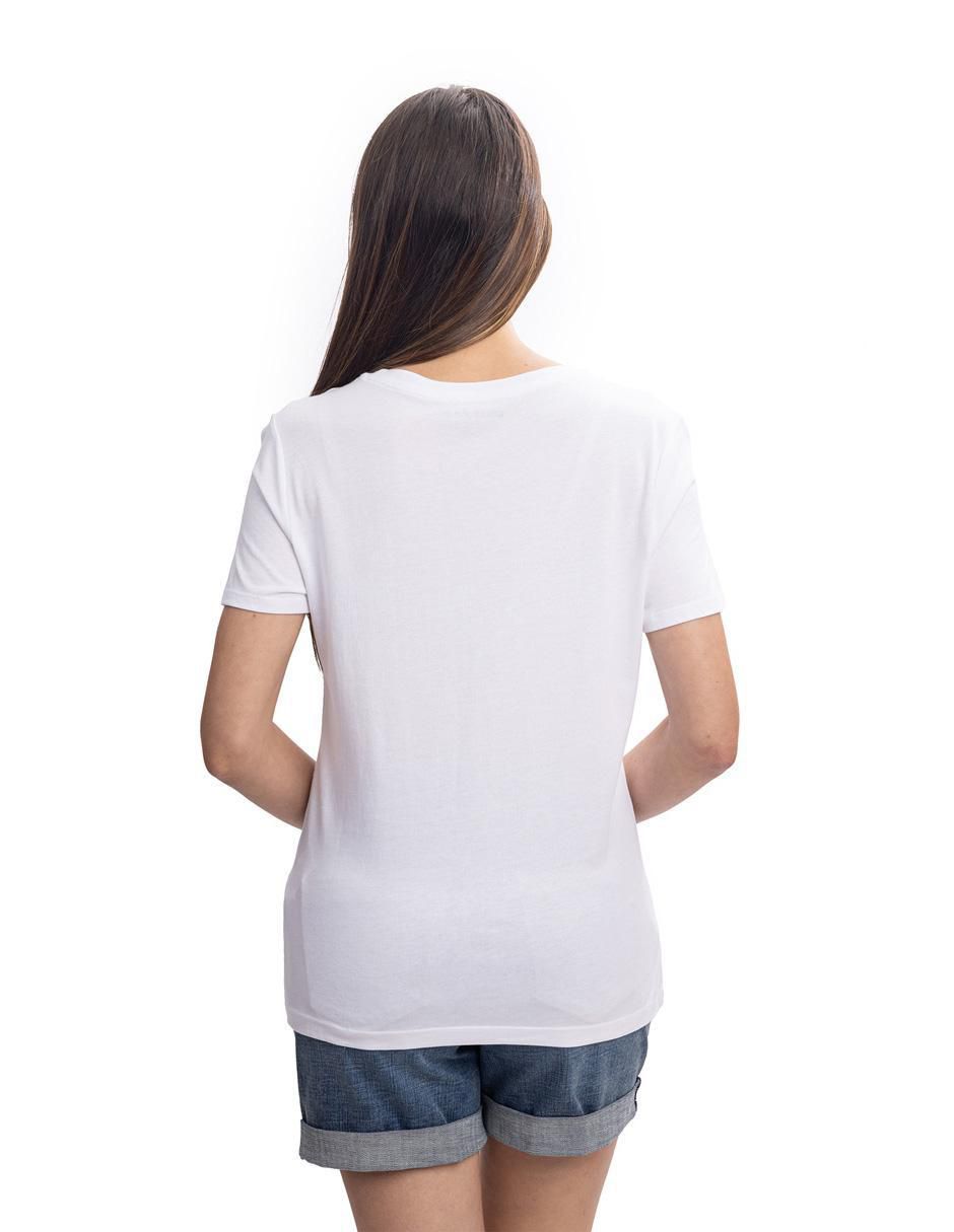Playera manga corta Nautica cuello redondo para mujer