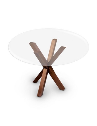Mesa de comedor de cristal