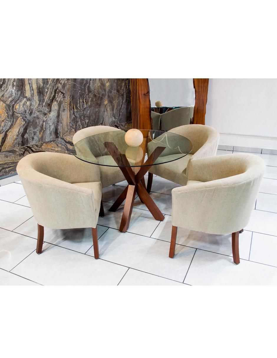 Mesa de comedor de cristal 2