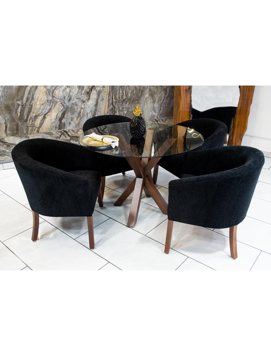 Mesa de comedor de cristal 5