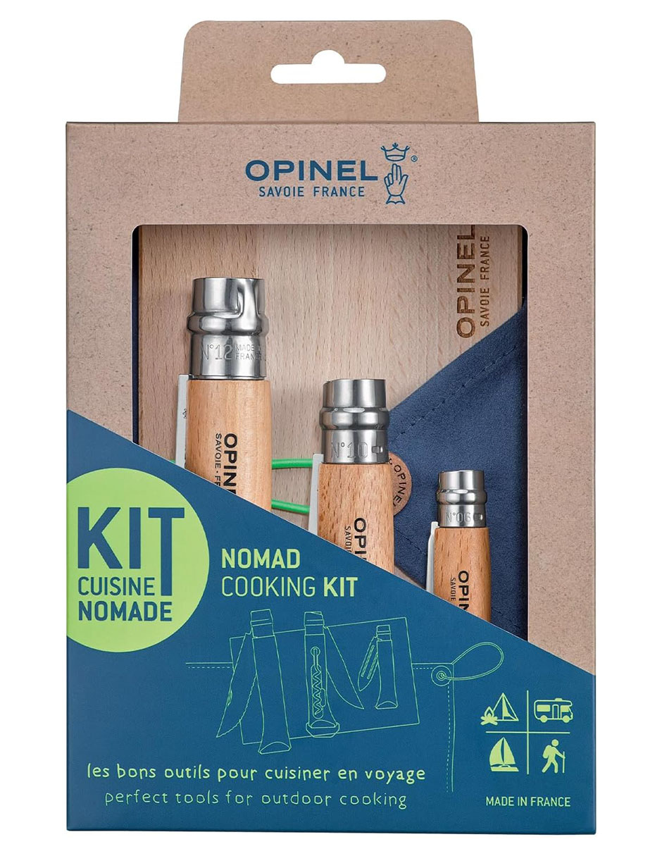 Set de navajas de cocina con tabla de cortar para senderismo 5 piezas 1