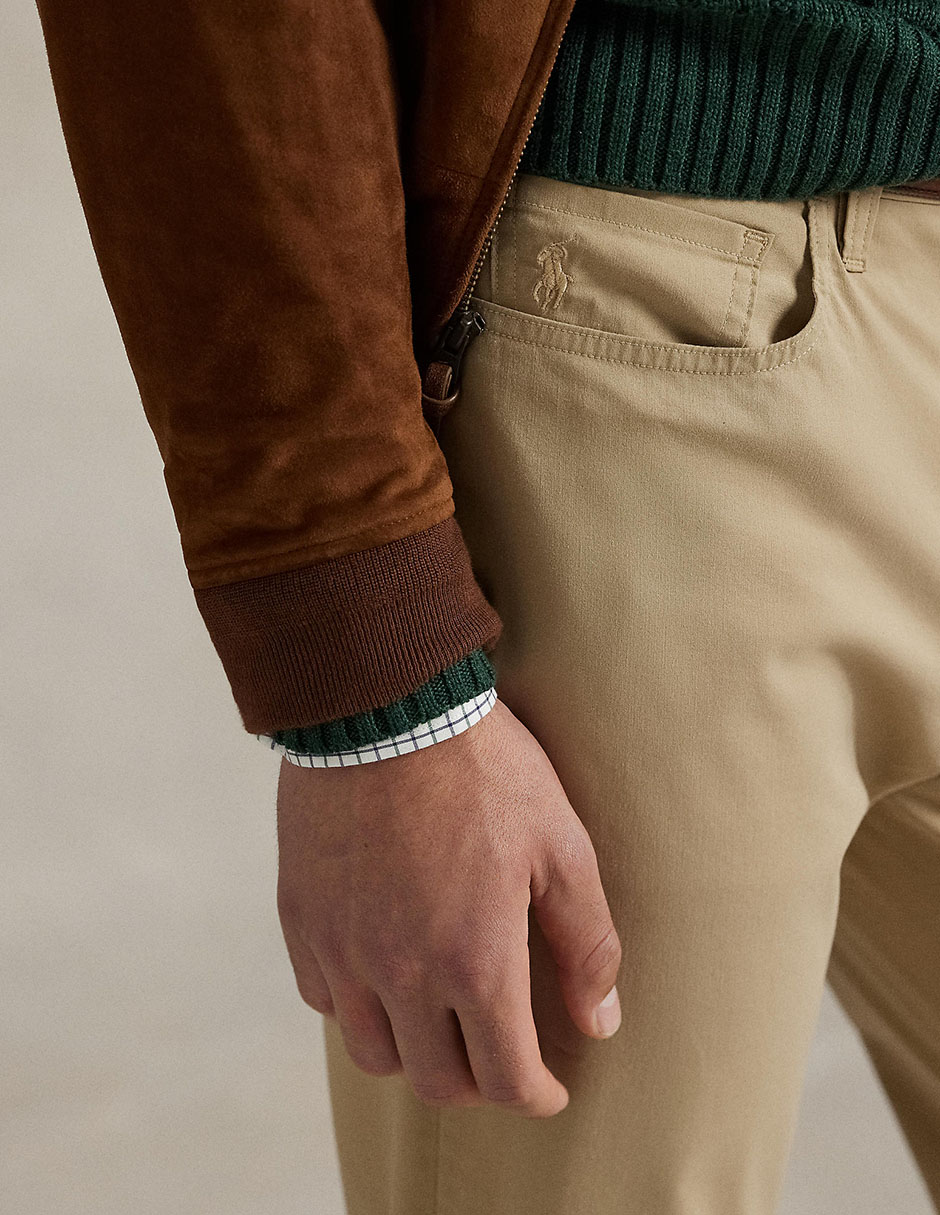Pantalón straight de algodón para hombre 4