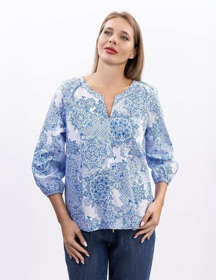 Blusa manga 3/4 para mujer