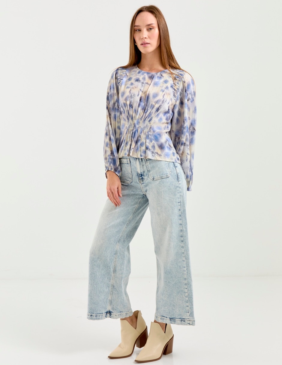 Blusa Indi & Cold manga larga para mujer