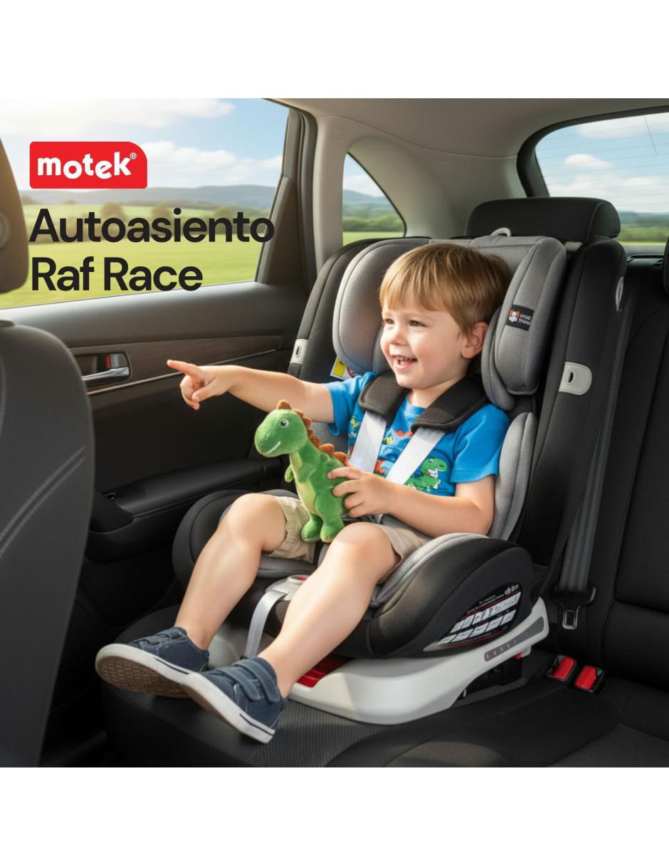 Autoasiento convertible raf race giro 360