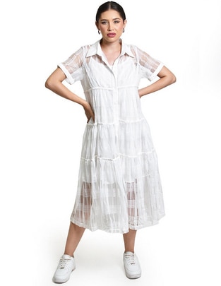 Vestido midi casual para mujer Vestido midi casual para mujer