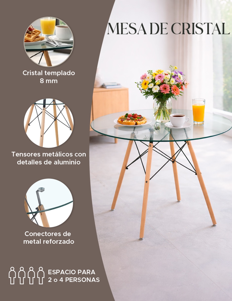 Mesa de comedor armable 9
