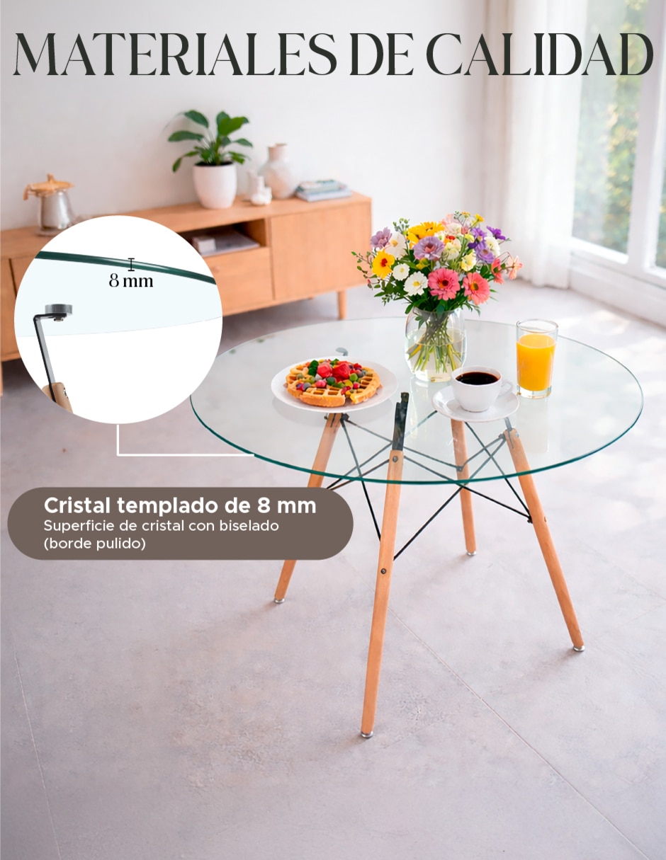 Mesa de comedor armable 12