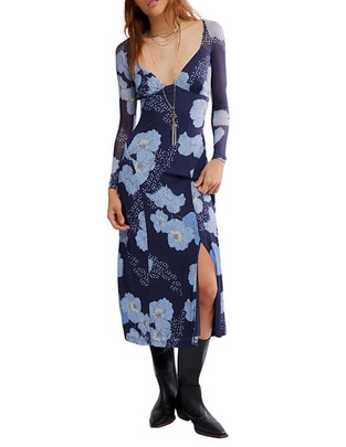 Vestido midi casual Free People para mujer