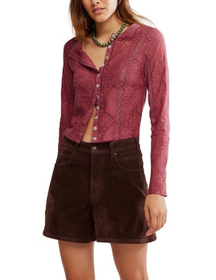 Blusa Free People manga larga para mujer