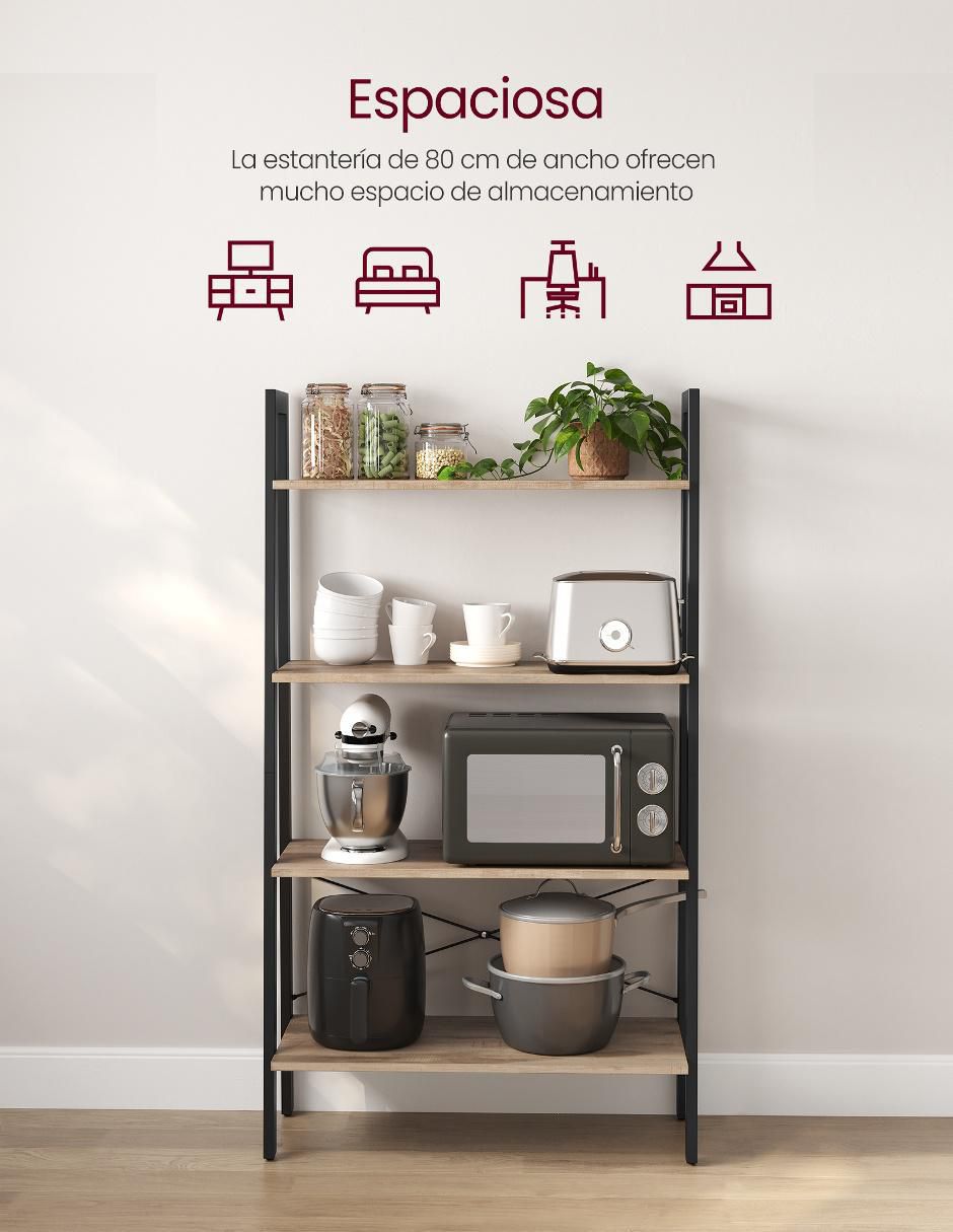 Librero armable Barnet de madera 3