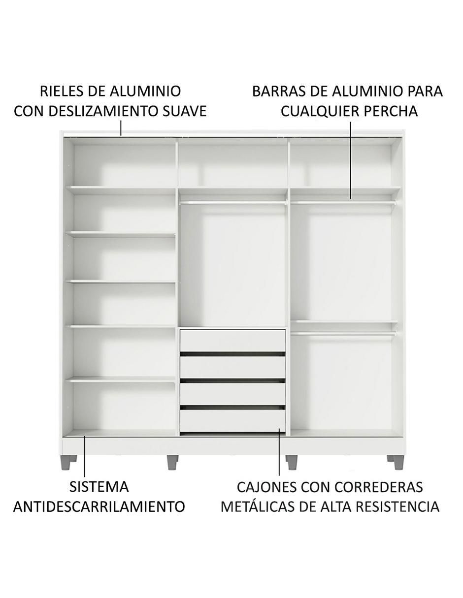 Ropero armable royale 11639b1e1bcp de aglomerado