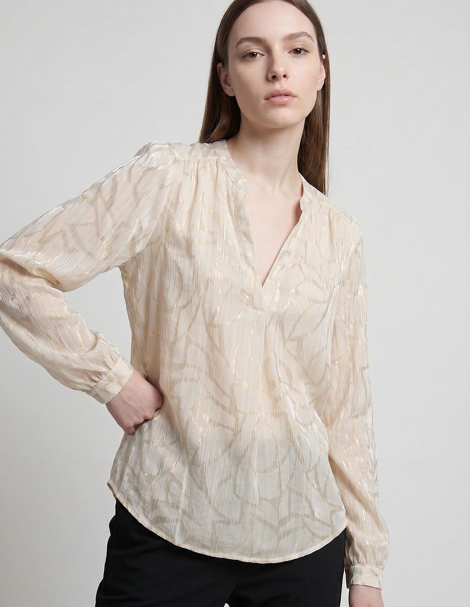 Blusa manga larga para mujer 4