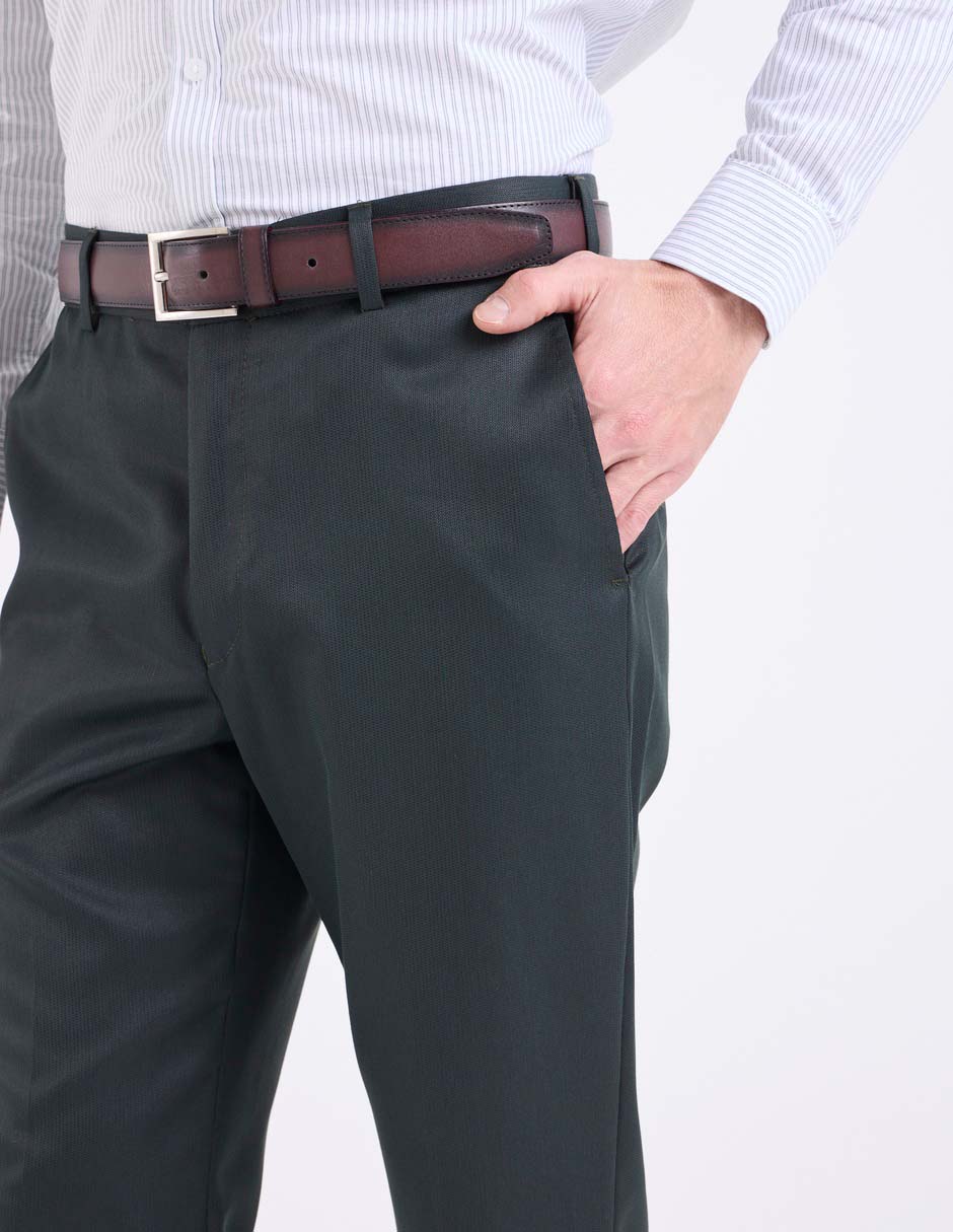 Pantalón de vestir regular para hombre 2